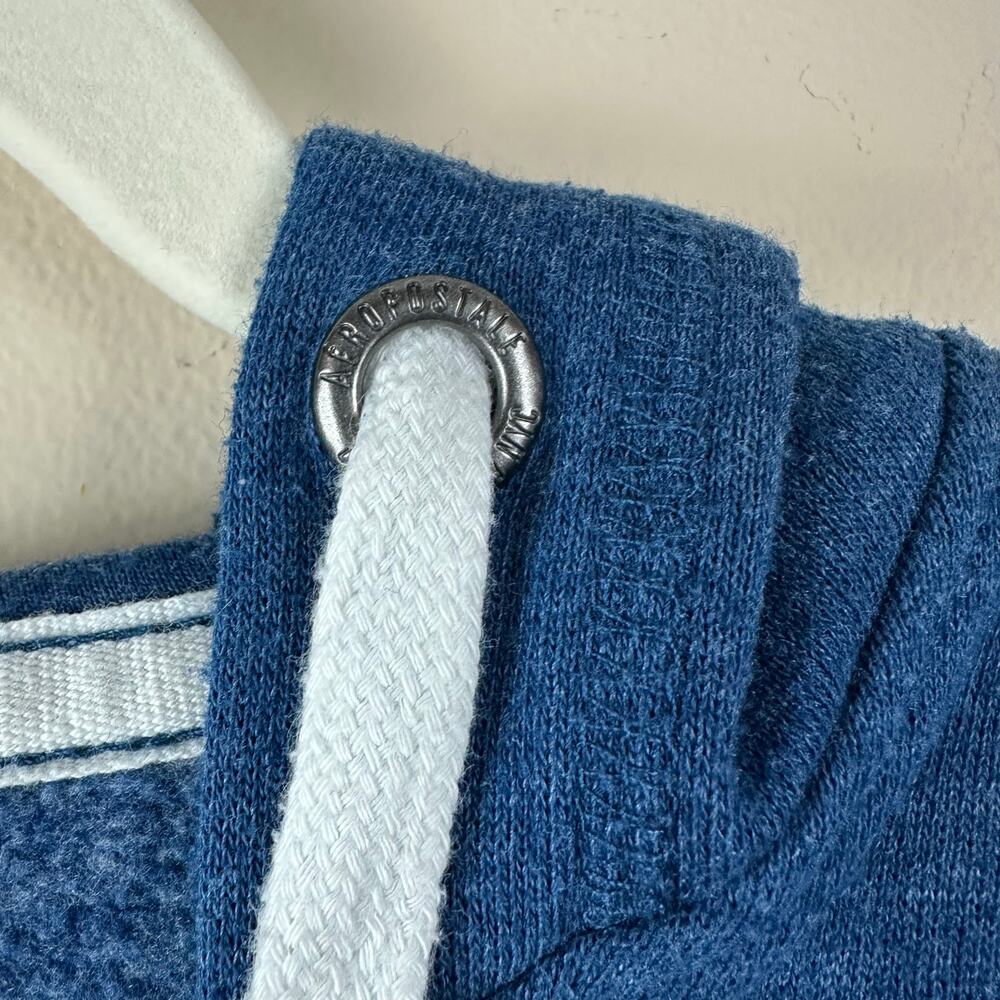 Aeropostale Aero Womens Hoodie Size M Spell Out Graphic Y2K Pullover Friends - Picture 3 of 10